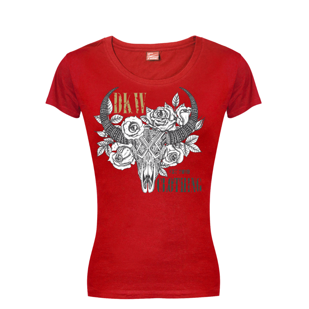 Floral Skull Vibes T Shirt